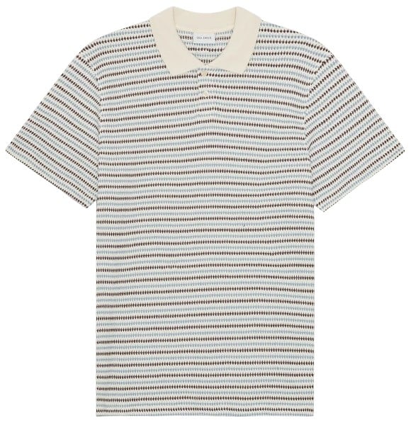 Les Deux Knitted Stripe Polo