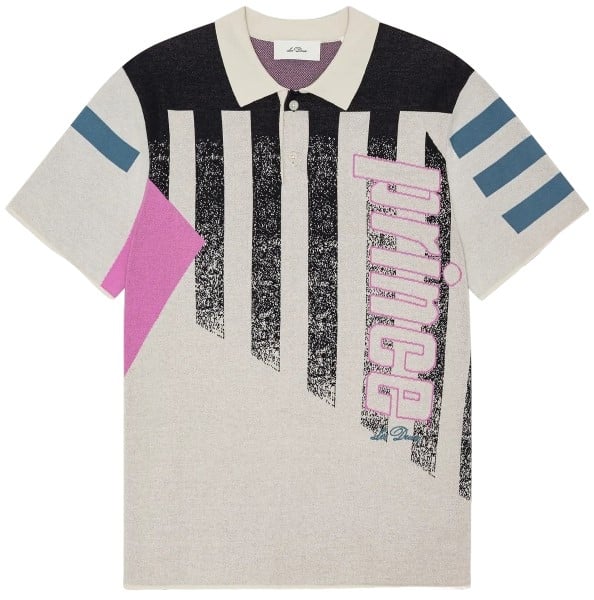 Les Deux x Prince - Prince intarsia knitted polo