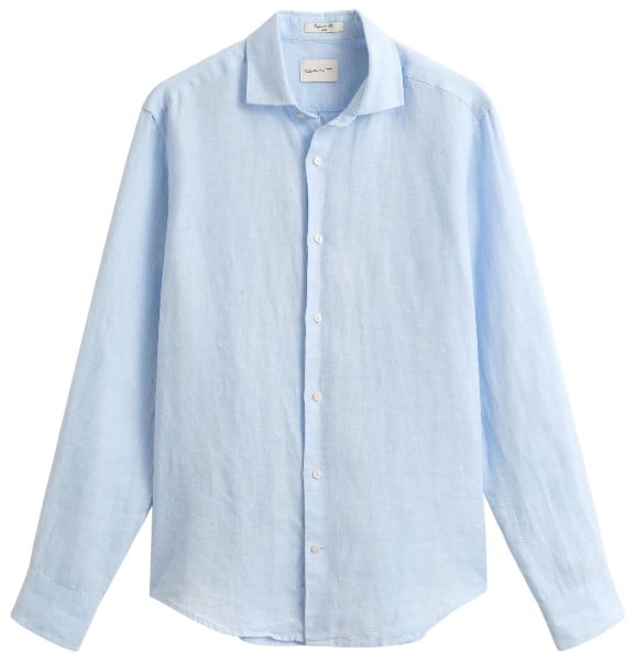 Gant Linen Shirt in Sky Blue