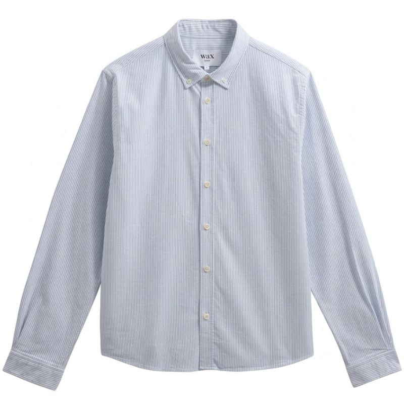 Wax London Shelly Sage Viscose Stripe Shirt