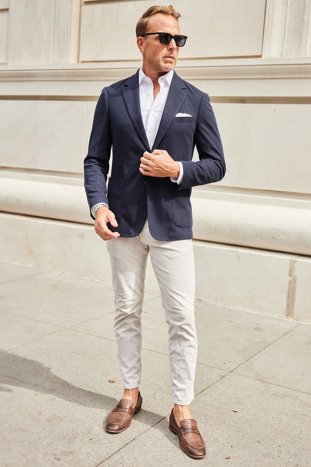 Collars & Co Maverick Knit Deconstructed Blazer