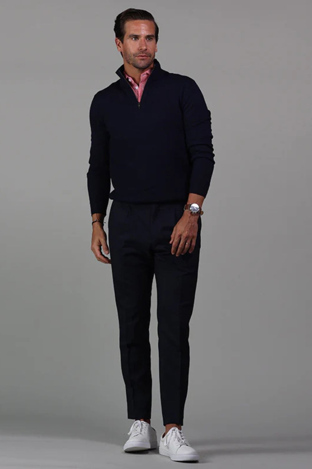 Collars & Co Cloud Cotton Quarter Zip Pullover