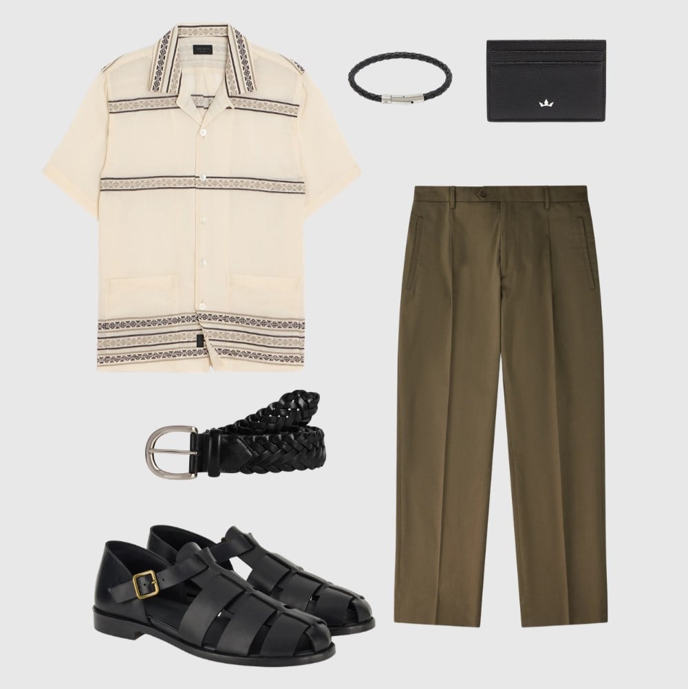 How to Build the Perfect Guayabera Outfit for Summer - Fisherman Sandals Outfit