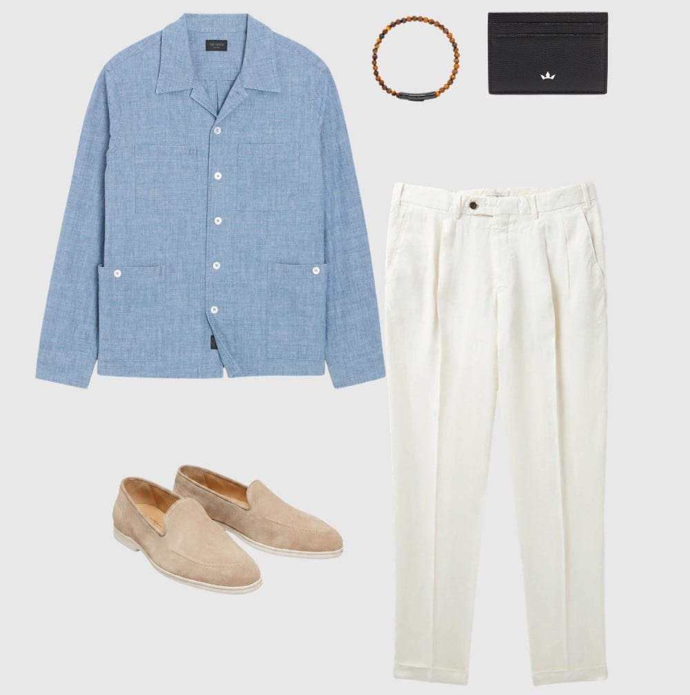 How to Build the Perfect Guayabera Outfit for Summer - White Pants Outfit