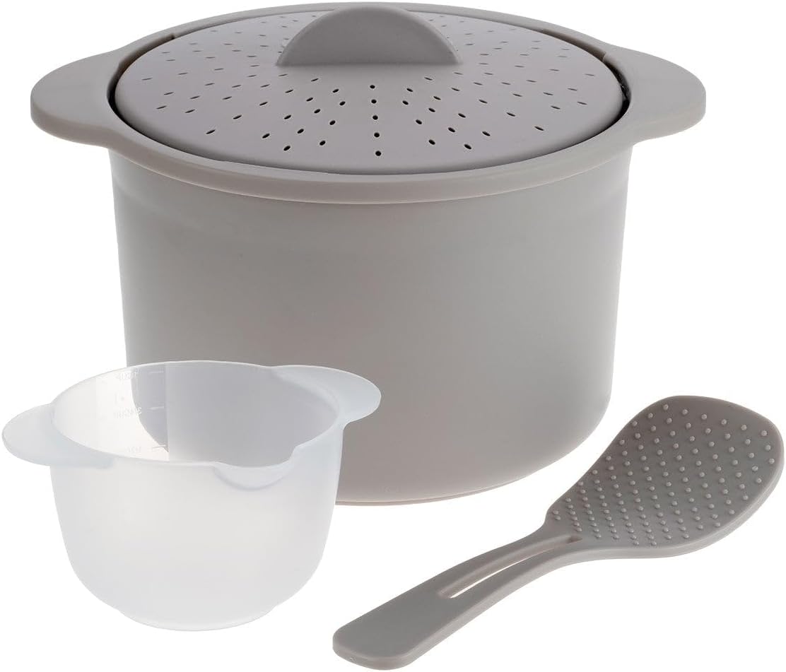Lekue Microwave Rice, Grain & Quinoa Cooker, one size, Green