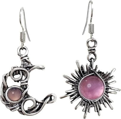 Moon Star Sun Dangle Drop Earrings