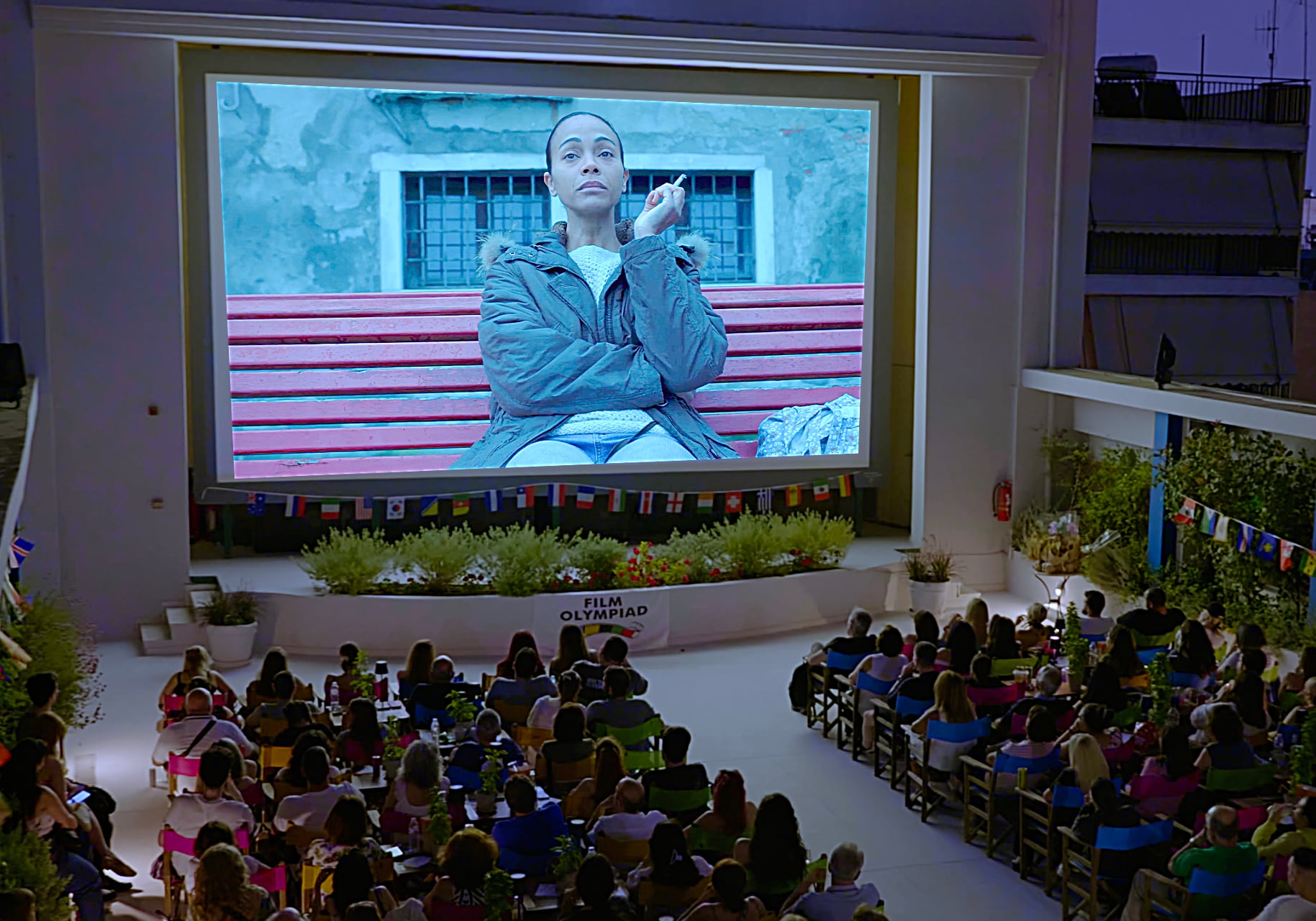 Zoe Saldaña at a 2025 film screening