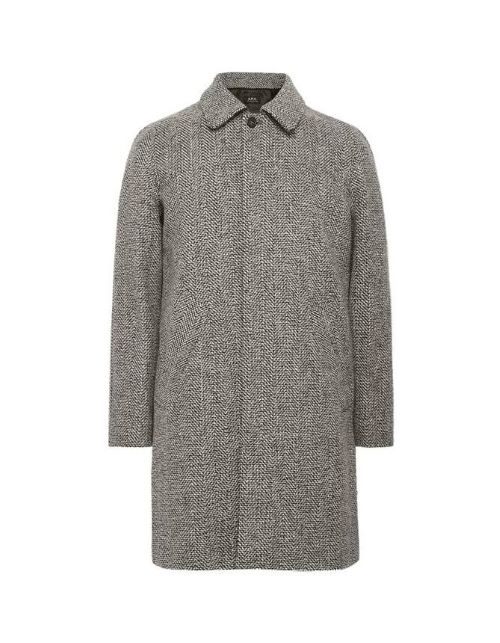 A.P.C. Ivan Herringbone Wool-Tweed Winter Coat